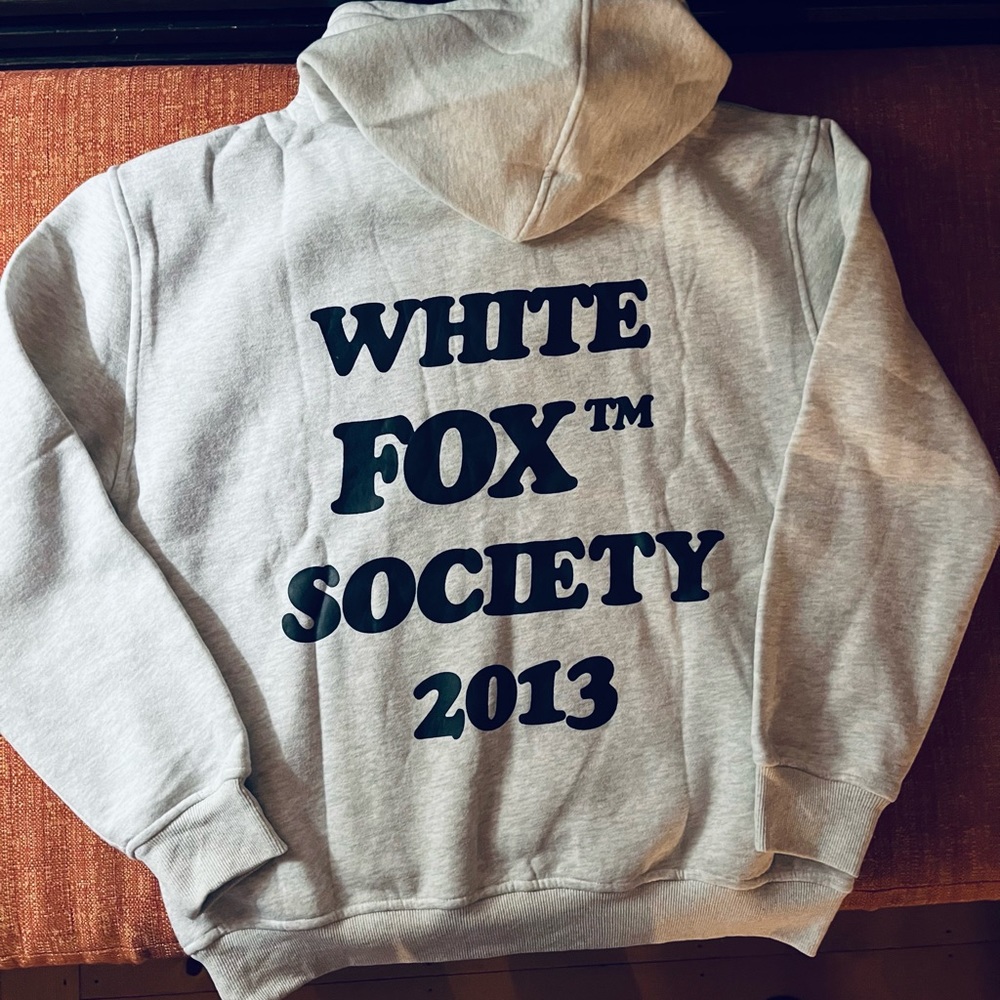Brand New White Fox Go Bold Hoodie Sweatshirt